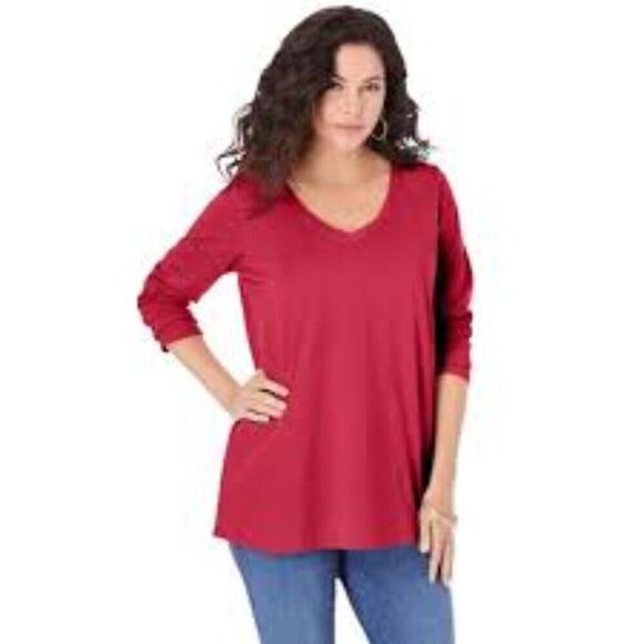 NATORI SUPER SOFT VELVET RED SIZE MED - Picture 1 of 7